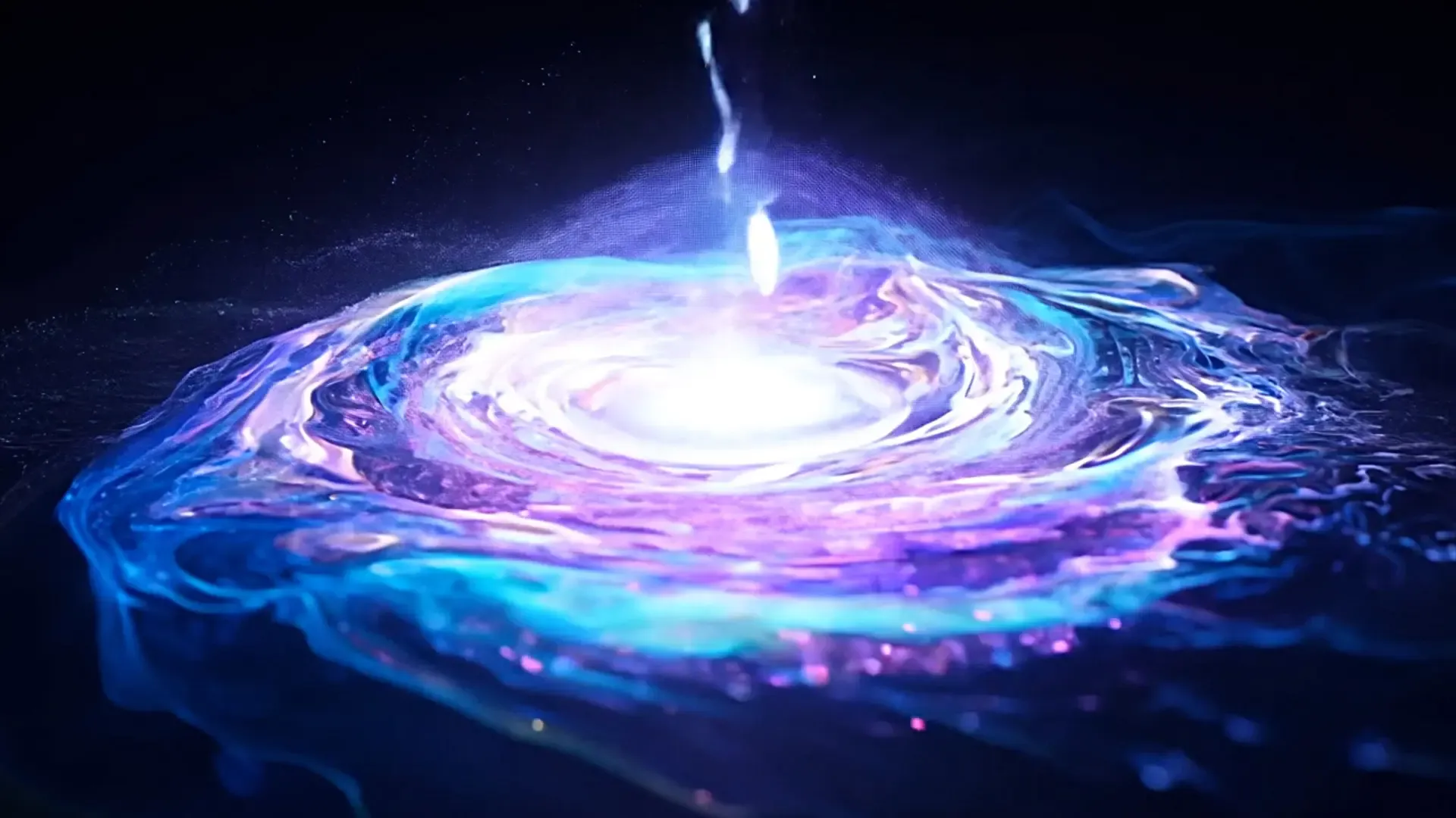 Energetic Cosmic Swirl Background Video for Title Animation